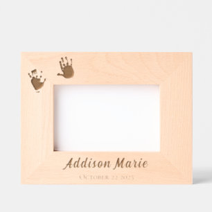Custom Handprints Newborn New Parents Etched Frames