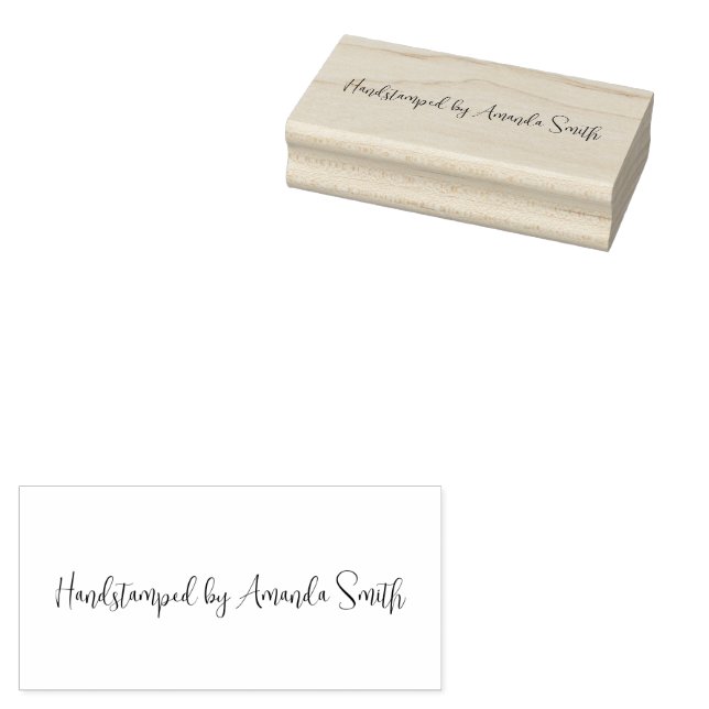 Custom Handstamped By Rubber Stamp (Stamped)