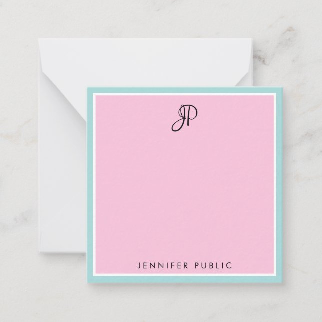 Custom Handwriting Monogram Minimalist Template (Front)