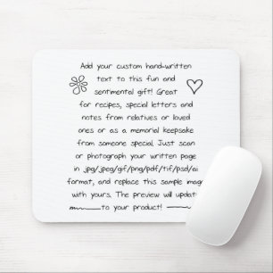 Custom Handwriting Mouse Pad