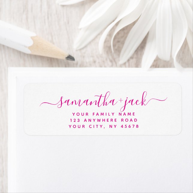 Custom Handwritten Stylish Elegant Return Address Label (Insitu)