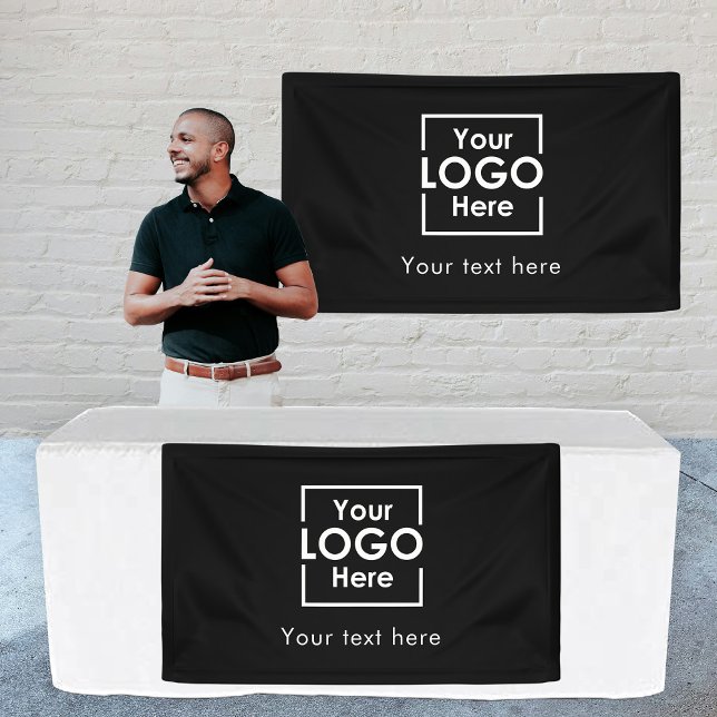 Custom Hanging Banner Sign Business Logo Text (Custom Hanging Banner Sign Business Logo Text)