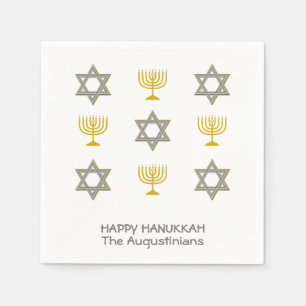 Custom Hanukkah Paper Napkin
