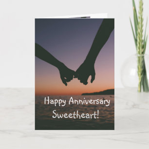 Custom Happy Anniversary Sweetheart Love you  Card
