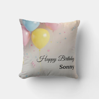 Custom Happy Birthday Cushion