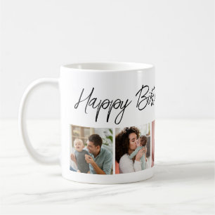 Custom Happy Birthday Grandma 5 Photo Collage  Coffee Mug