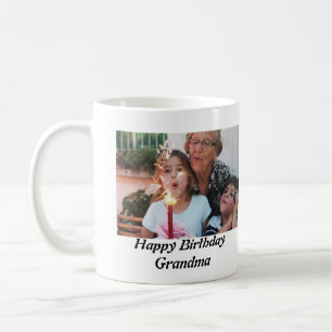 Custom Happy Birthday Grandma Photo   Coffee Mug