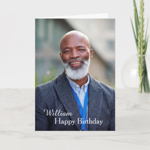 Custom Happy Birthday Photo Card