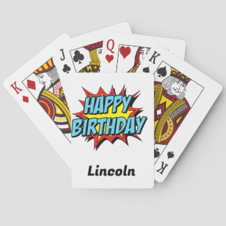 Custom Happy Birthday Playing Cards