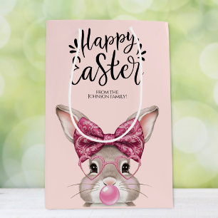 Custom Happy Easter Bunny Gift Bag 