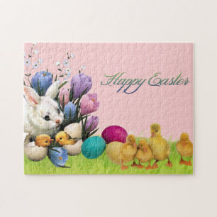 Custom Happy Easter Puzzle 11" x 14", 252 Piece