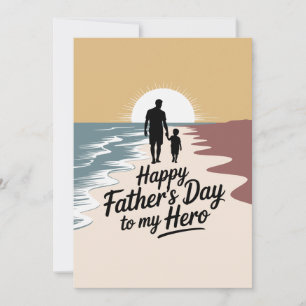 Custom “Happy Father’s Day to My Hero” Card Pers