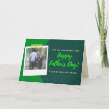 Custom Happy Father's Day Photo Card