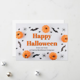Custom Happy Halloween Business Marketing Holiday Card