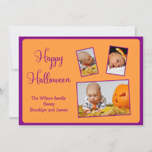 Custom Happy Halloween Cards Add Photo