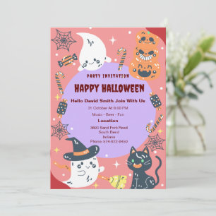 Custom Happy Halloween Party Classic Invitation