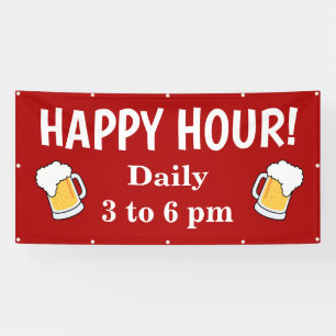 Custom Happy Hour Banner