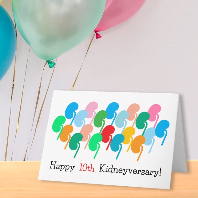 Custom Happy Kidneyversary & Many More Folded Card (Creator Uploaded)
