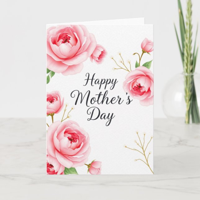 Custom Happy Mother’s Day Card – Personalised (Front)