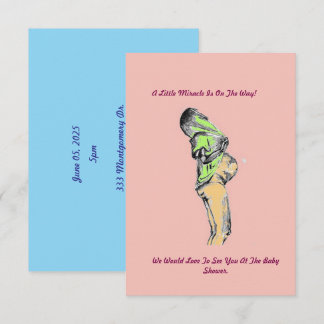 Custom Happy mum baby shower invitations