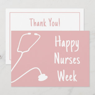 Custom Happy Nurses Week Nurse Appreciation Thank You Card