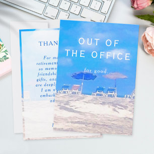 Custom Happy Retirement Party Thank You Card