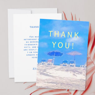 Custom Happy Retirement Party Thank You Card