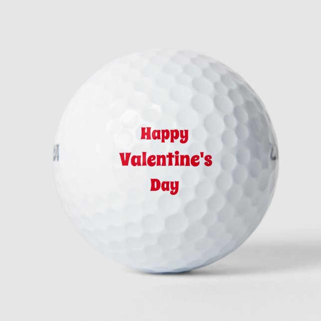 Custom  happy Valentine's day   Golf Balls (Front)