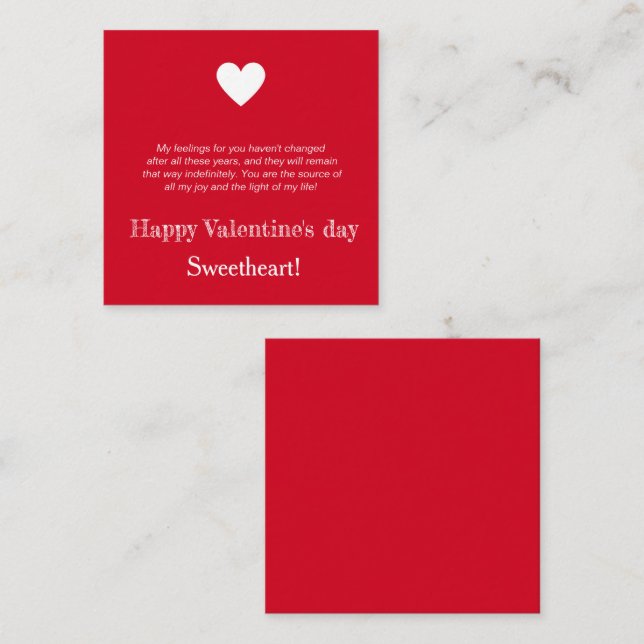  Custom Happy Valentine's day to my boyfriend card (Front/Back)