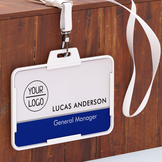 Custom Hard Plastic Name Badge with Metal Clip ID Badge (Creator Uploaded)
