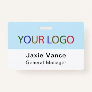 Custom Hard Plastic Name Badge with Metal Clip ID Badge