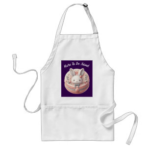 Custom Hare to Be Sweet Cute Bunny Macaron Design Standard Apron