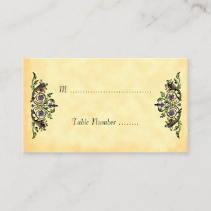 Custom Harvest Cornucopia Table Card Template