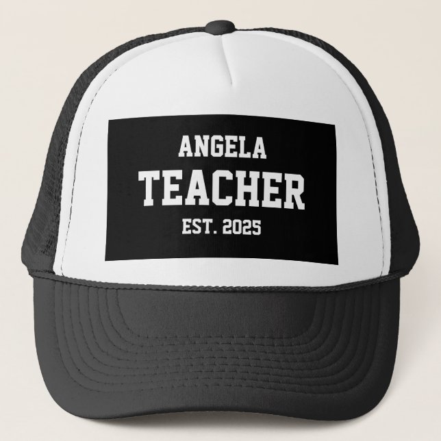 Custom hat and cap personalise customise gift (Front)