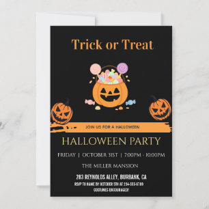 Custom Haunted House Halloween Party Invitation