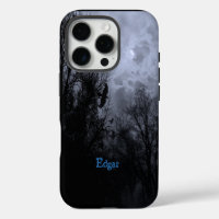 Custom Haunted Sky with Ravens Blue Mist iPhone
