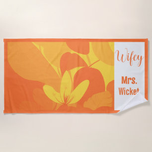 Custom Hawaiian Beach Towel