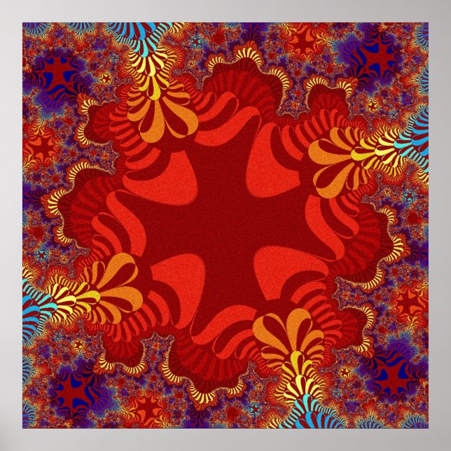 Custom Hawaiian Paradise Cross Poster (Front)