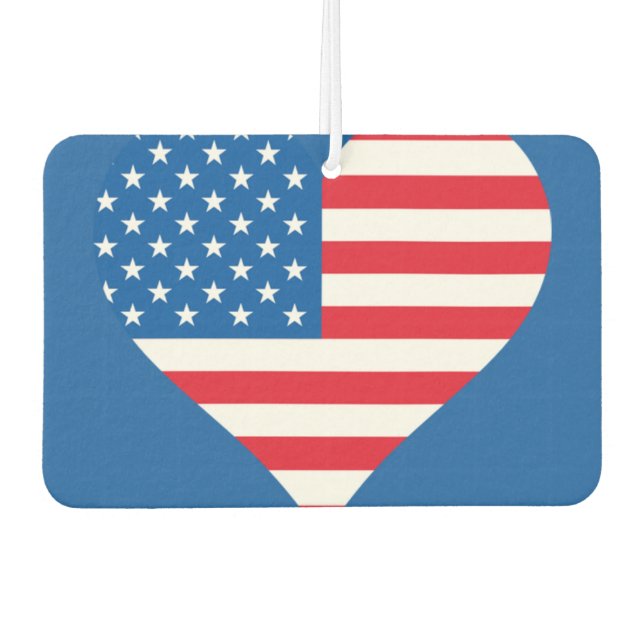 Custom Heart Air Freshener, New Car Scent Freshener (Front)