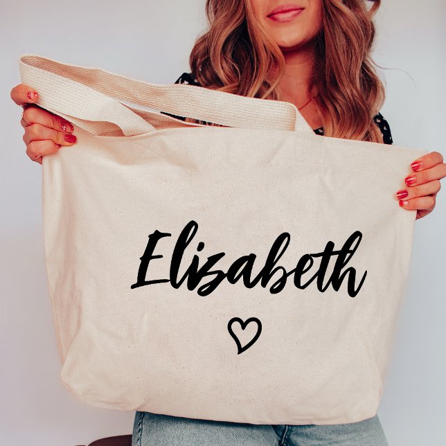 Custom Heart Bachelorette Bridesmaid Girls Trip  Tote Bag (Creator Uploaded)