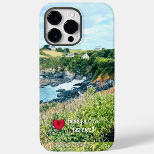 Custom Heart Bessys Cove Penzance Cornwall Photo iPhone 14 Pro Max Case