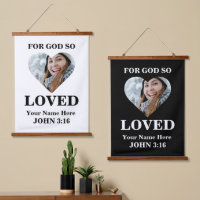 Custom heart Bible Verse John Christian photo