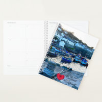Custom Heart Coverack Harbor Dusk Cornwall Photo