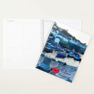 Custom Heart Coverack Harbor Dusk Cornwall Photo Planner