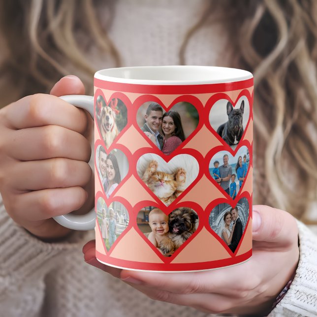 Custom Heart Photo Coffee Mug (Creator Uploaded)