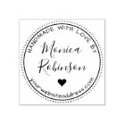 Custom Heart & Round Handmade With Love By