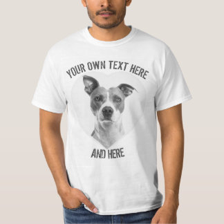 Custom heart shape picture and text T-Shirt