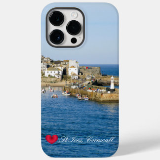 Custom Heart St Ives Harbor Pier Cornwall Photo Case-Mate iPhone 14 Pro Max Case