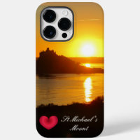 Custom Heart St Michaels Mount Cornwall Sunset