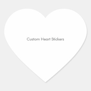 Custom Heart Stickers, Format: Sheet of Sticker